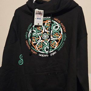 Rosie's Irish Shop new black hoodie mens size 2XL.